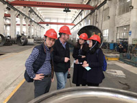 澳大利亞的工程師參觀無錫海昌帶式粉體干燥機